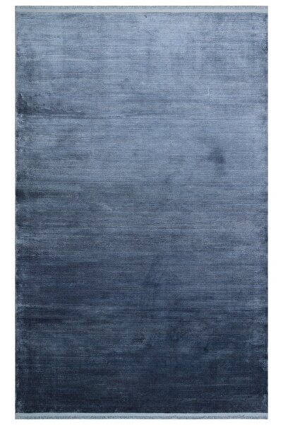 Eko Halı Cordoba Plaın Db Plaın Marıne Parlak Yüksek Alçak Dokulu Düz Renk Mo...