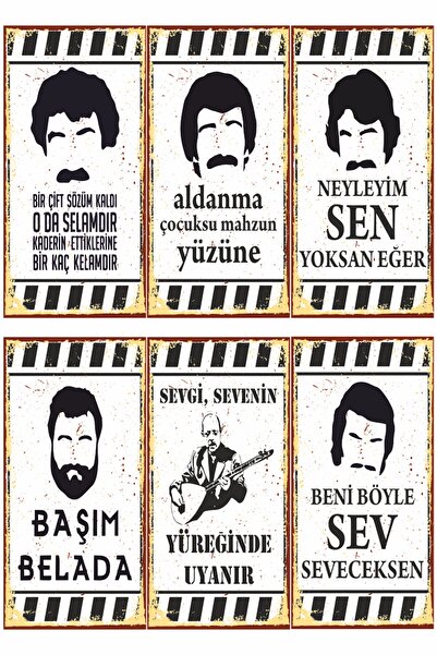 Hayat Poster Arabesque Müslüm Ahmet Kaya Neşet Ertaş Scrieri de perete Set de...
