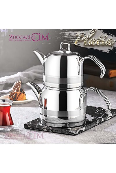 Kahramanlar إبريق شاي بلاتينيوم صغير الحجم من إنزا
