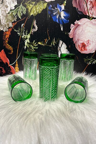 Lemm Home Palm Yeşil 6 Lı Meşrubat Bardağı