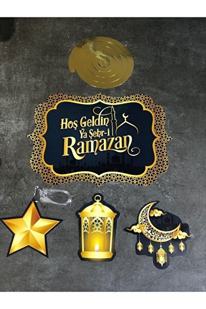 Masalsı Concept Hoşgeldin Ya Şehr-i Ramazan Yazılı Asmalı Tavan Sarkıt Süsü R...