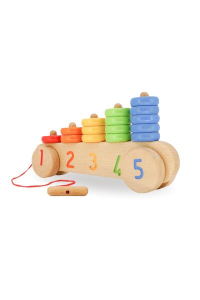 Genel Markalar Ahşap Abaküs- Ahşap Abaküs Oyuncak- Ahşap Oyuncak Araba