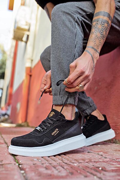 Rainon Store Casual Black Suede Men's Sneakers