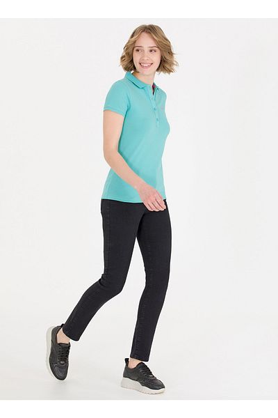U.S. Polo Assn. Talie normală Pipe Leg Toothpick Pantaloni negri din denim pentru femei Mat23y-s