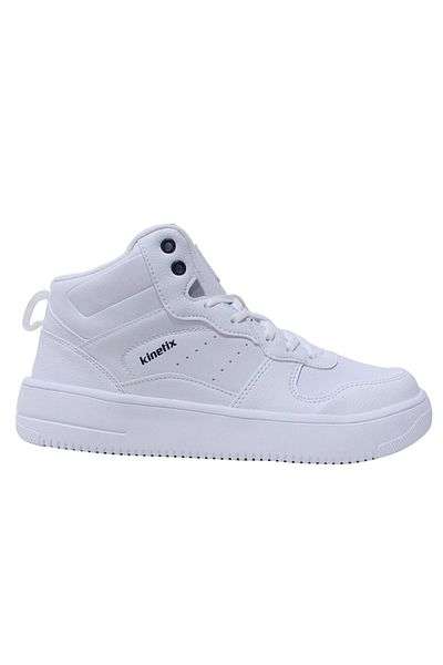 Kinetix White Lace up Turtleneck Basket Sneakers Sneakers