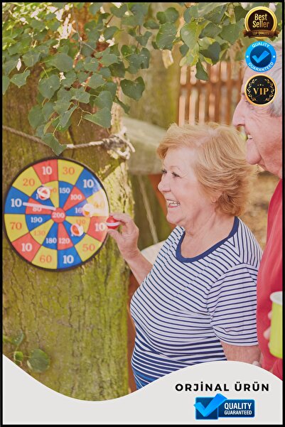 OverPazar Cırt Cırt Dart Seti Yapışkan Dart Hediye Dart Seti