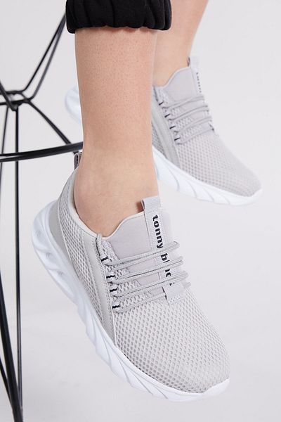 Tonny Black Sneaker - Grau - Flacher Absatz