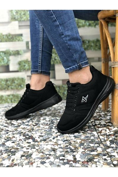 XStep New Season X Step Black Sports Shoes Large Size