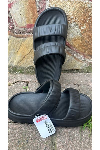 GEZER Black Summer Adjustable Non-Slip Sole Sandals