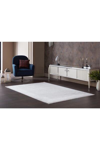 GÜMÜŞSUYU Black&brown 13587 - 160x230 Beyaz Modern Salon Halısı