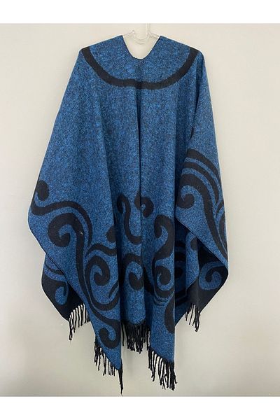 FORUM Double Sided Poncho Shoulder Shawl 130 X 85 Cm