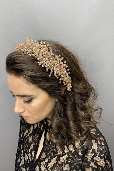 ESPEREST Henna și coroană de mireasă din piatră de cristal Rose Pollux