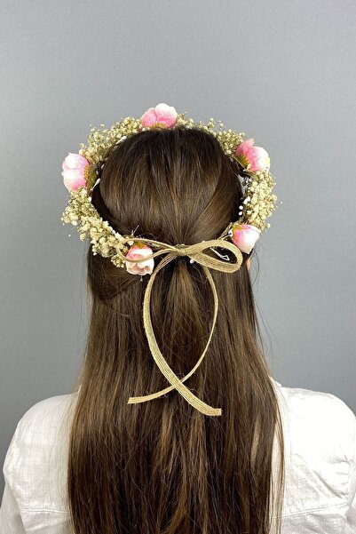 ESPEREST Coroană de mireasă pentru fotografiere în aer liber, cu flori de som...