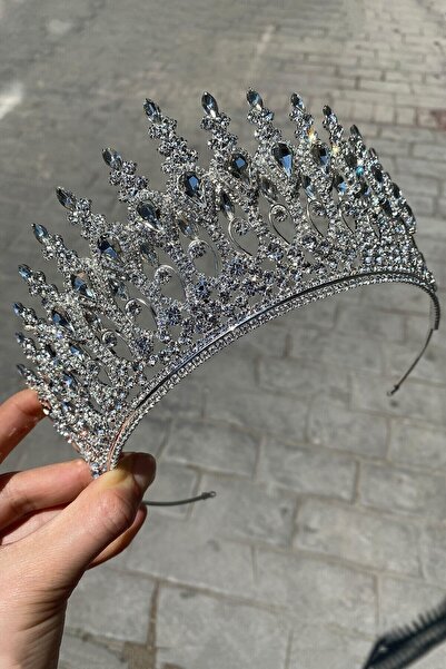 ESPEREST Silver Henna Model Bridal Crown