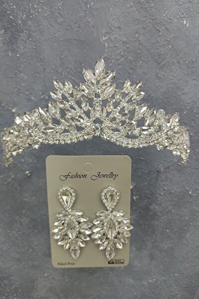 ESPEREST برلين نموذج تاج الزفاف والأقراط حجر قطرة