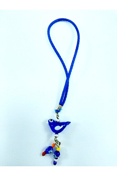Handmade Glass Bird Evil Eye Beaded Car Rearview Mirror Ornament