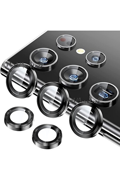 m.tk moveteck Samsung Galaxy S23 Ultra Kamera Lens Camı Tek Parçalı Darbeye Ç...