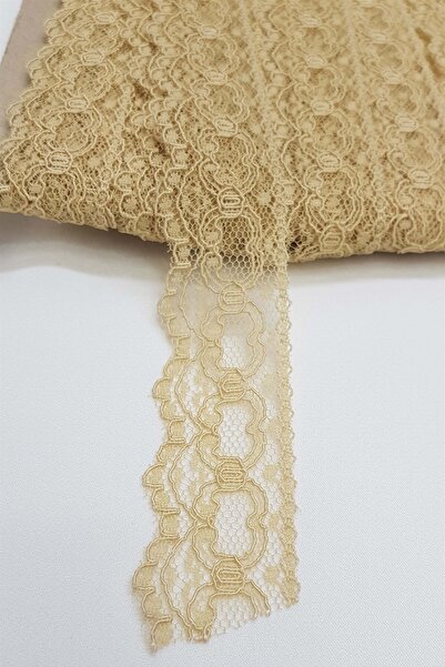 ESPEREST Dantela Lebădă Korală Culoare Miere 1 Metru Lățime 3 Cm – Dantela