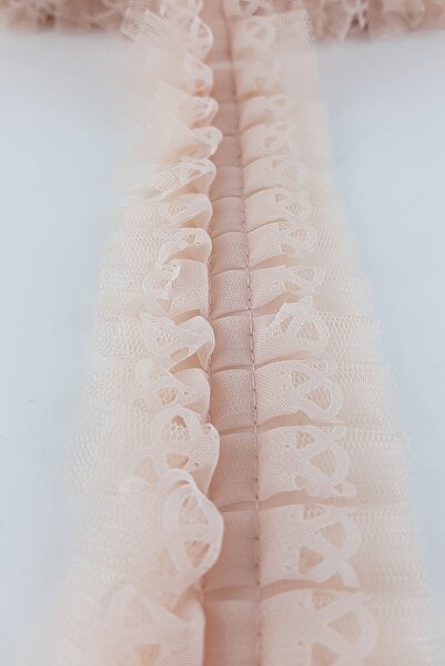 ESPEREST Accesoriu panglică decorativă Culoare pudră Volane cu pliuri, pachet...