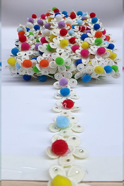 ESPEREST Πολύχρωμη Κορδέλα με Κρόσσια Με σχέδιο Με χάντρες – Διακοσμητική Κορ...