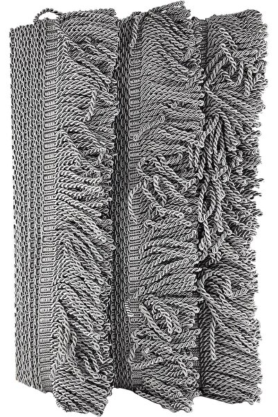 ESPEREST لون الحجر رمادي ملتوي بويو هامش شرابة 7 سم
