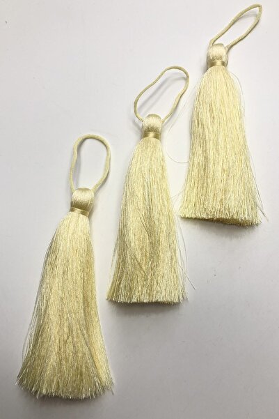 ESPEREST Cremă închisă cu ciucuri simplu 10cm 1 bucată