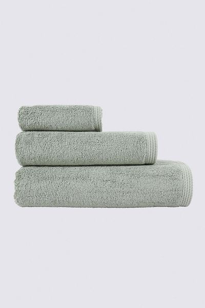 Ecocotton Set de prosoape din bumbac pur din 3 piese, 100% bumbac organic, brodat verde