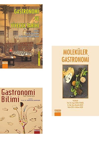 Detay Yayıncılık Gastronomi Ve Yiyecek Tarihi-tüm Yönleriyle Gastronomi Bilimi-moleküler Gastronomi- 3 Kitap Set