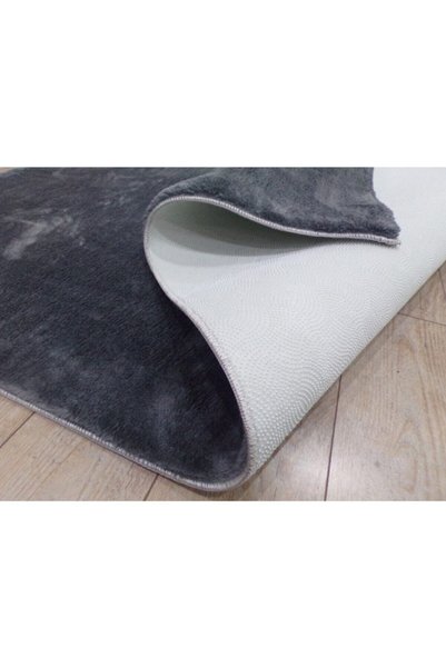 Anatolian Carpet Store Antrasit Post Kaymaz Tabanlı Peluş Halı