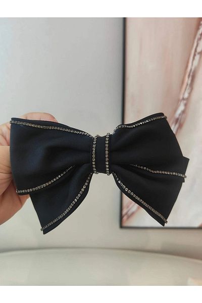 CSR AKSESUAR Cataramă din satin cu arc din piatră de zircon