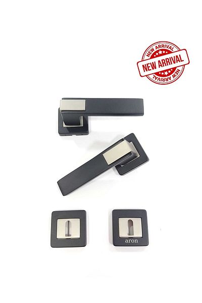 ARON Sofuoğlu Luxury Asude Matte Black - Satin Square Badge (ODA) Door Handle Aluminum / Steel