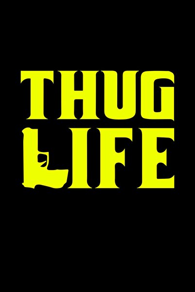 MegaSticker Thug Life Auto Sticker, Motorcycle Sticker, Helmet Sticker 13x10 Cm