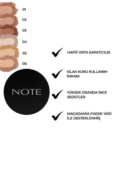 NOTE 05 Soft Beige Baked Powder Shimmer Highlighter