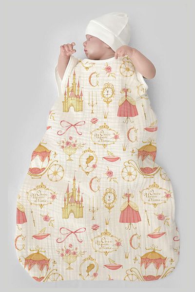 Tuğba Kuğu 4 Layer Muslin Baby Sleeping Bag (0-18 MONTHS) - Ash Cat