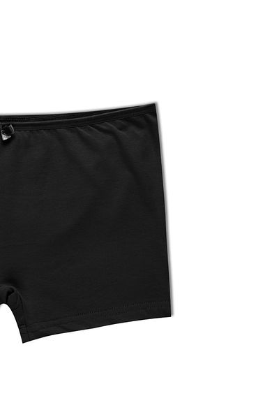 HNX Black Cotton Women's Tights Shorts
