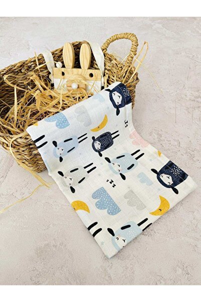 JUNİPERUS Çok Amaçlı Müslin Bezi Örtü Battaniye 75x77