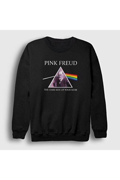 Presmono Unisex Siyah Mom Pink Floyd Sigmund Freud Sweatshirt 352491tt