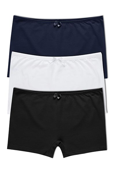 HNX Γυναικεία εσώρουχα βαμβακερά Boxer 3 τμχ