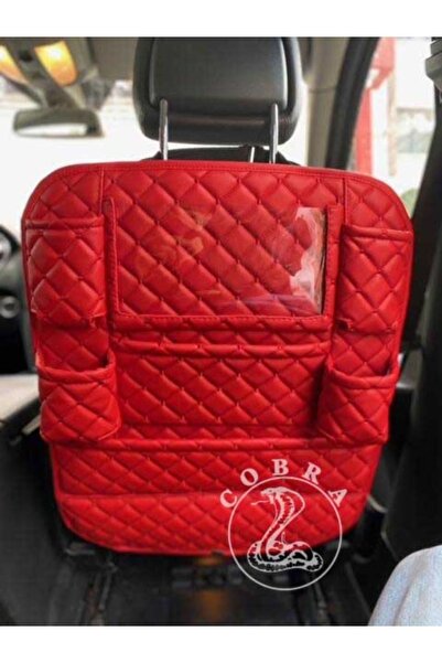 gönen deri Car Seat Back Organizer 5 Years Warranty - First Class Quality Red...