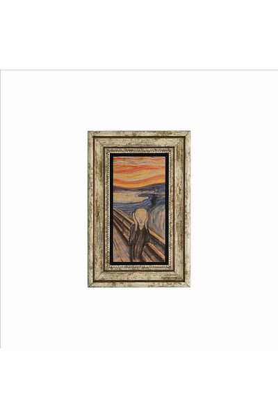 BAKSEPETE The Scream edvard Munch 1893 Pictură imprimată cu piatră naturală 20cmx30cm drg-090