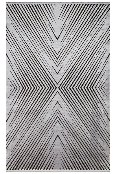 Eko Halı Cordoba Db06 Antrasıt Grey Parlak Yüksek Alçak Dokulu Modern Makine ...