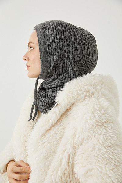 FRESCO SCARFS Balaclava Knitwear Κεφαλάρι*ανθρακί