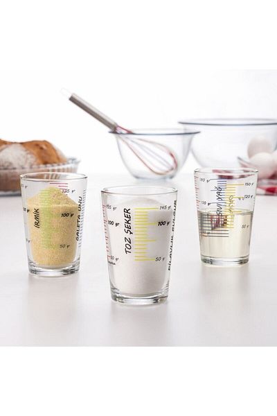 Paşabahçe 97420 Tumbler Arda Turkmen Measuring Cup Set - 200 ml