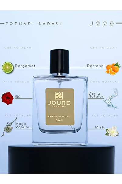 JOURE PERFUME J220 - Deniz Notaları Limon Bergamot Kokulu 50ml Kalıcı Fresh E...