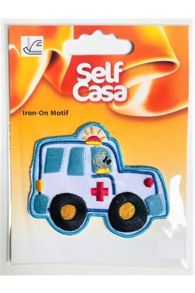 Self Casa Țesătură adezivă cu fier de călcat - Patch - Patch Ambulanță-Pompieri-Politie Set de 3 Motive de călcat