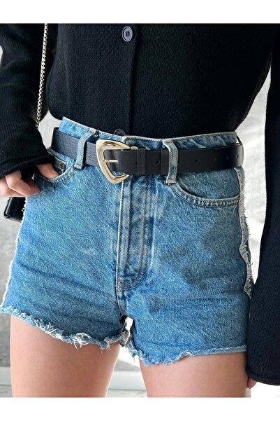 Cissapra Kadın Kemer Geometrik Tokalı Kadın Kemer Pantolon Kemeri Elbise Kemeri