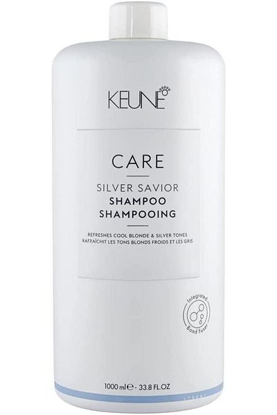 Keune Care Silver Saviour Shampoo - 1000ml Neutralizes, Warm Tones