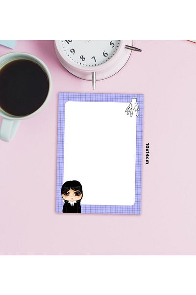 Fatofotofan Wednesday Memopad A6 10x14 Cm