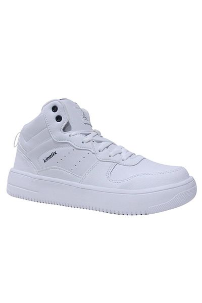 Kinetix White Lace up Turtleneck Basket Sneakers Sneakers