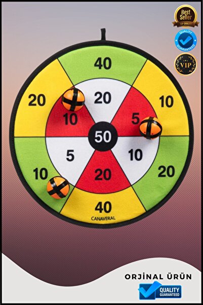 OverPazar Cırt Cırt Dart Seti Yapışkan Dart Hediye Dart Seti